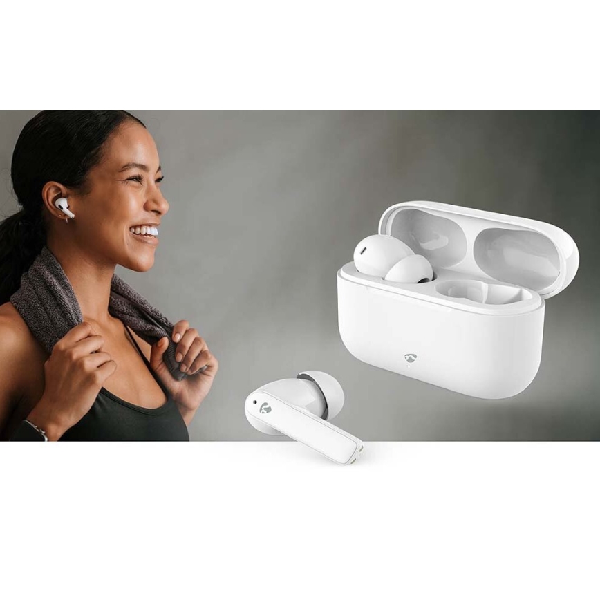 Auriculares inalámbricos con ENC IPX4 blanco