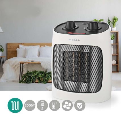 Ventilador con elemento calefactor cerámico 1000/2000W/230V