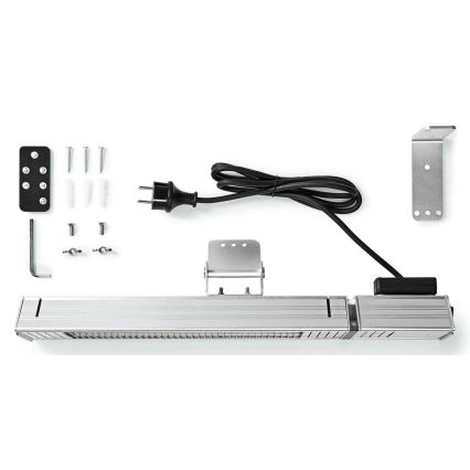 Calentador de exterior 100W/2000W/230V IP65 + mando a distancia