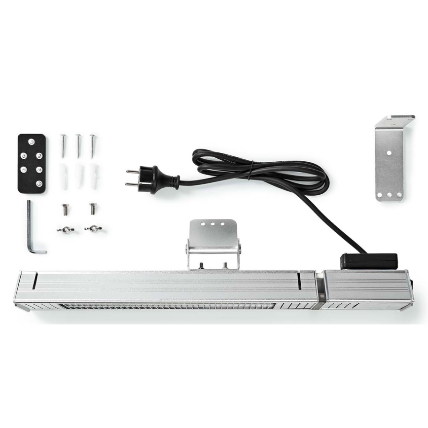 Calentador de exterior 100W/2000W/230V IP65 + mando a distancia