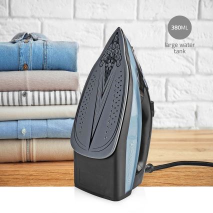 Plancha de vapor 2600W/230V negro/azul