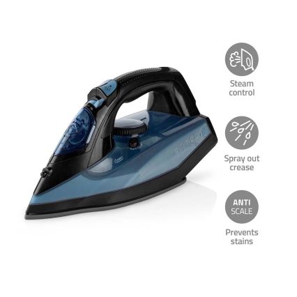 Plancha de vapor 2600W/230V negro/azul