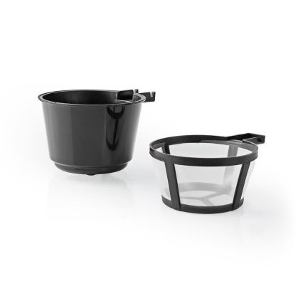 Nedis KACM300FBK - Cafetera para una taza 0,4 l con vaso de viaje