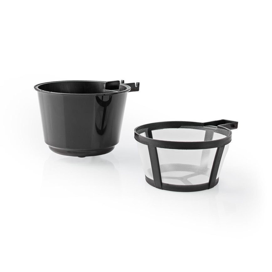 Nedis KACM300FBK - Cafetera para una taza 0,4 l con vaso de viaje