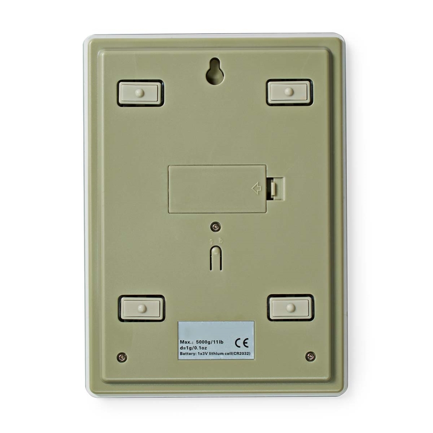 Báscula de cocina digital 1xCR2032 blanco