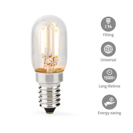 LED Bombilla para campana extractora T25 E14/2W/230V 2700K