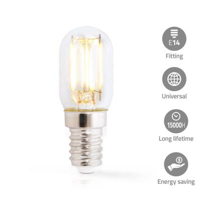 Bombilla LED para frigorífico T22 E14/1,5W/230V 1800K