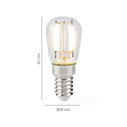 Bombilla LED para frigorífico T26 E14/2W/230V 2700K