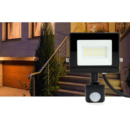 Proyector LED con sensor LED/20W/230V 4000K IP44