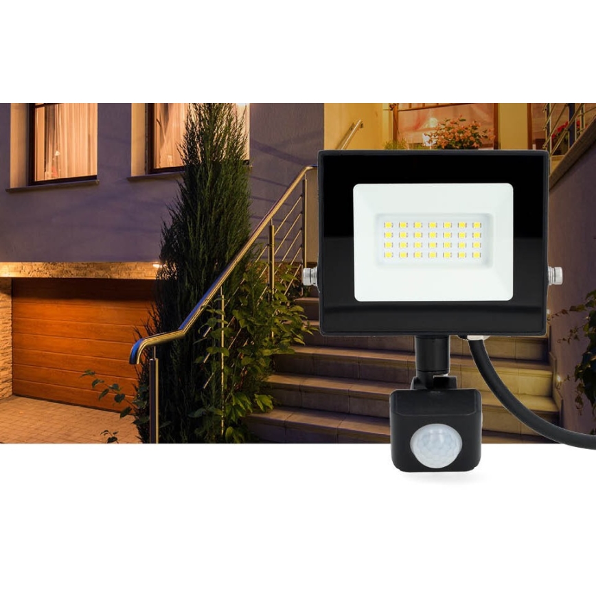 Proyector LED con sensor LED/20W/230V 4000K IP44