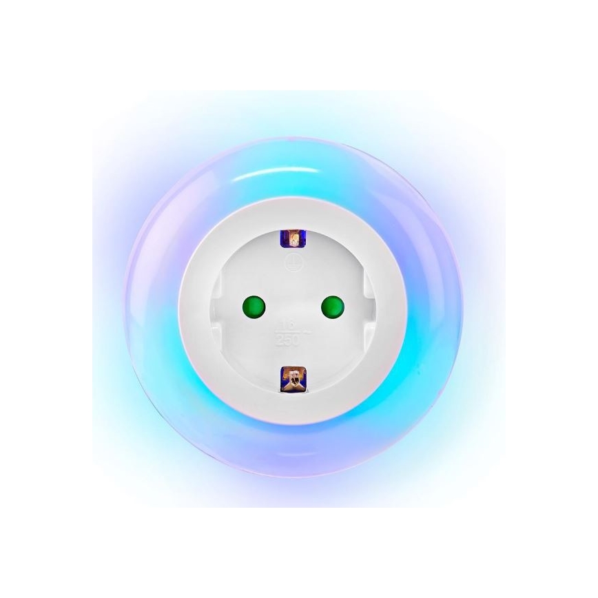 Lámpara nocturna LED con sensor LED/0,6W/230V