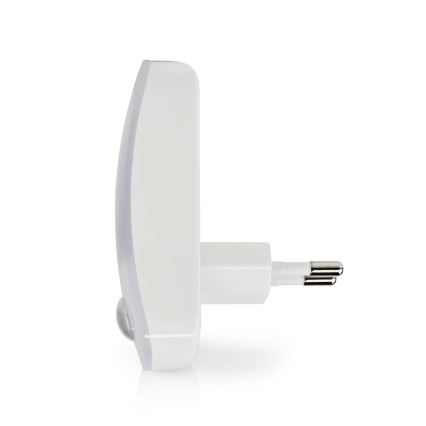 Luz LED de orientación para enchufe con sensor de movimiento y crepuscular LED/0,55W/230V blanco
