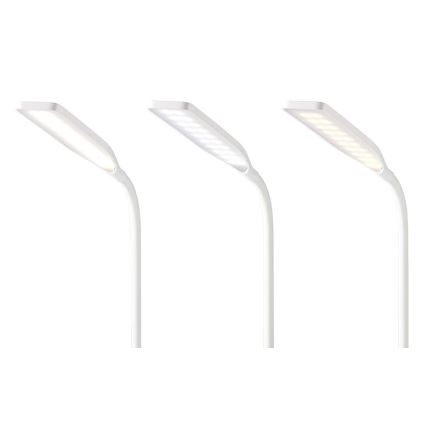 Lámpara de mesa LED flexible táctil regulable con carga inalámbrica de 15W Qi LED/5,5W/230V 2700-6500K blanco