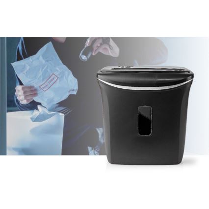 Trituradora de papel A4 volumen 12 l 230V negro