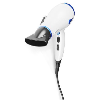 Secador de pelo 2en1 2000W/230V blanco/azul