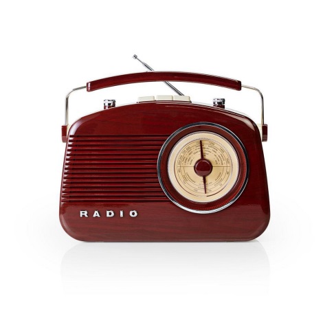 Nedis RDFM5000BN − FM Radio 4,5W/230V marrón
