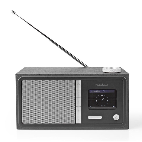Nedis RDIN3000BK - Radio por Internet multifunción 18W/230V FM Wi