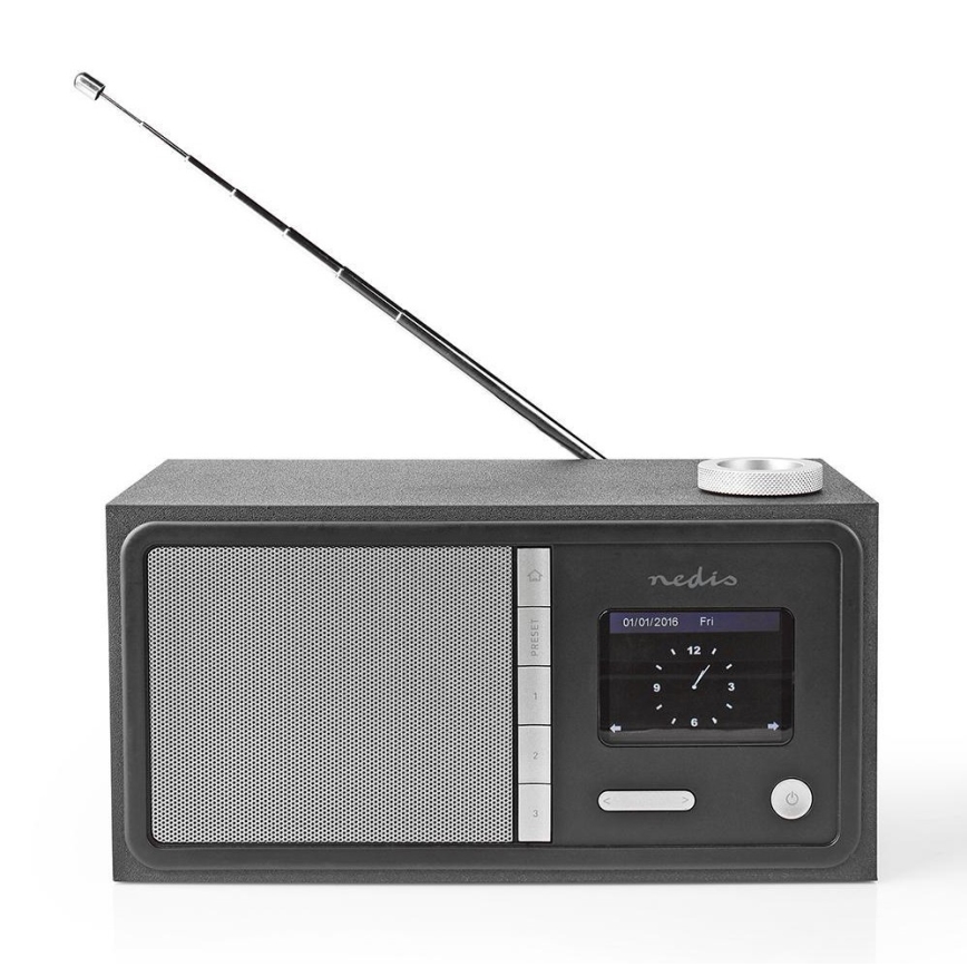 Nedis RDIN3000BK - Radio por Internet multifunción 18W/230V FM Wi