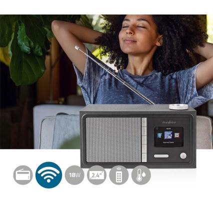 Radio por Internet multifunción 18W/230V FM Wi-Fi Bluetooth + CR