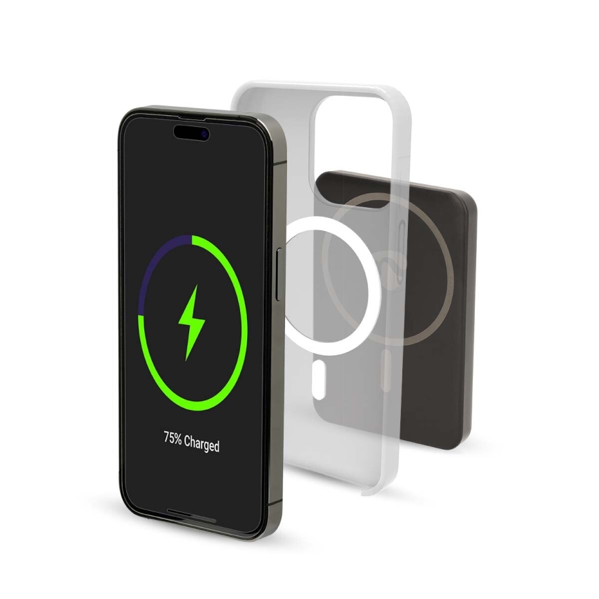 Power Bank 2en1 MagSafe 5000 mAh negro