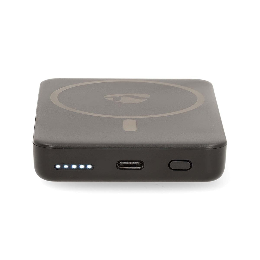 Power Bank 2en1 MagSafe 5000 mAh negro