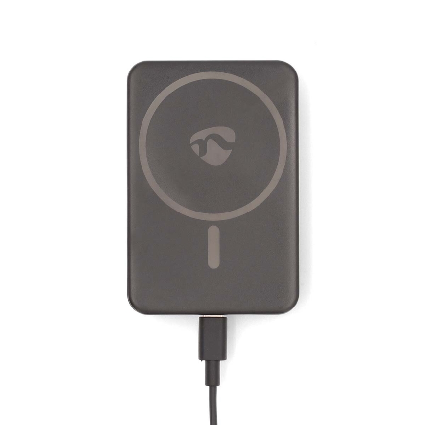 Power Bank 2en1 MagSafe 5000 mAh negro