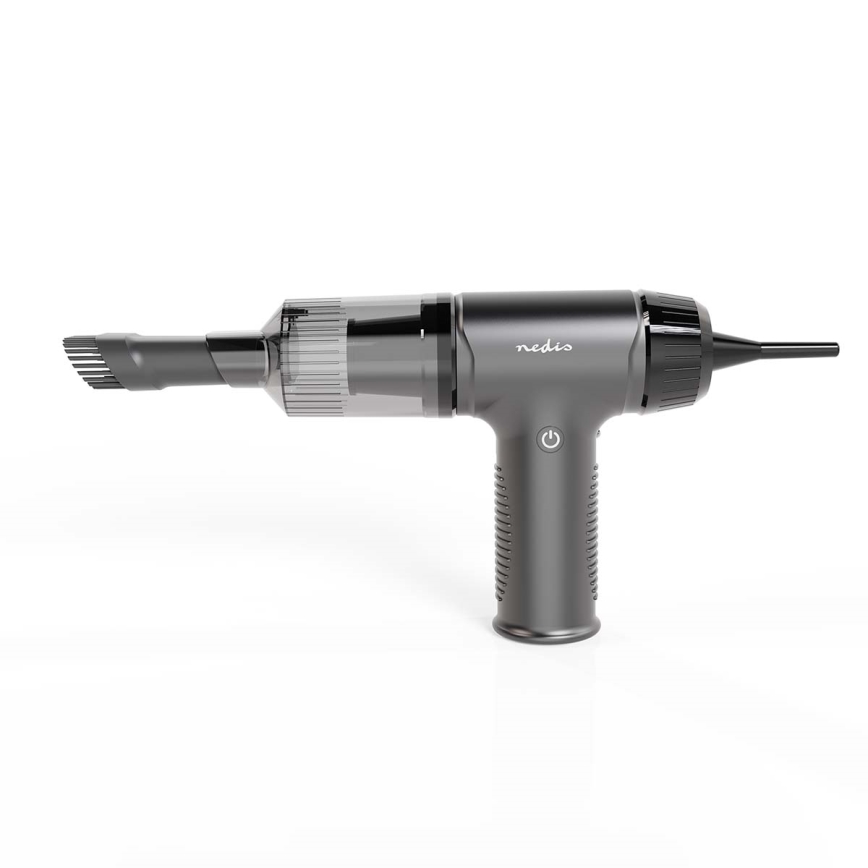 Aspirador de mano recargable 2en1 90W/6000 mAh gris/negro