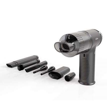 Aspirador de mano recargable 2en1 90W/6000 mAh gris/negro