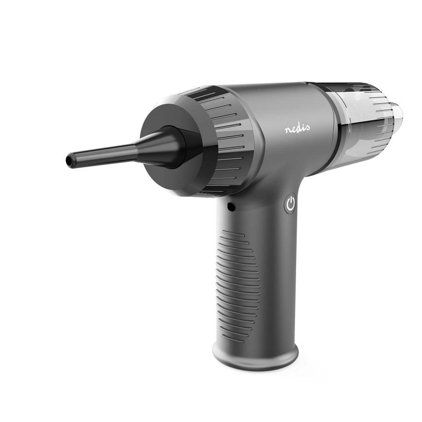 Aspirador de mano recargable 2en1 90W/6000 mAh gris/negro