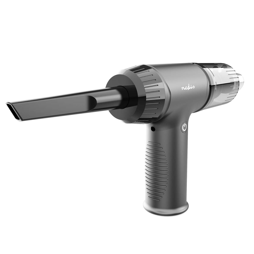 Aspirador de mano recargable 2en1 90W/6000 mAh gris/negro