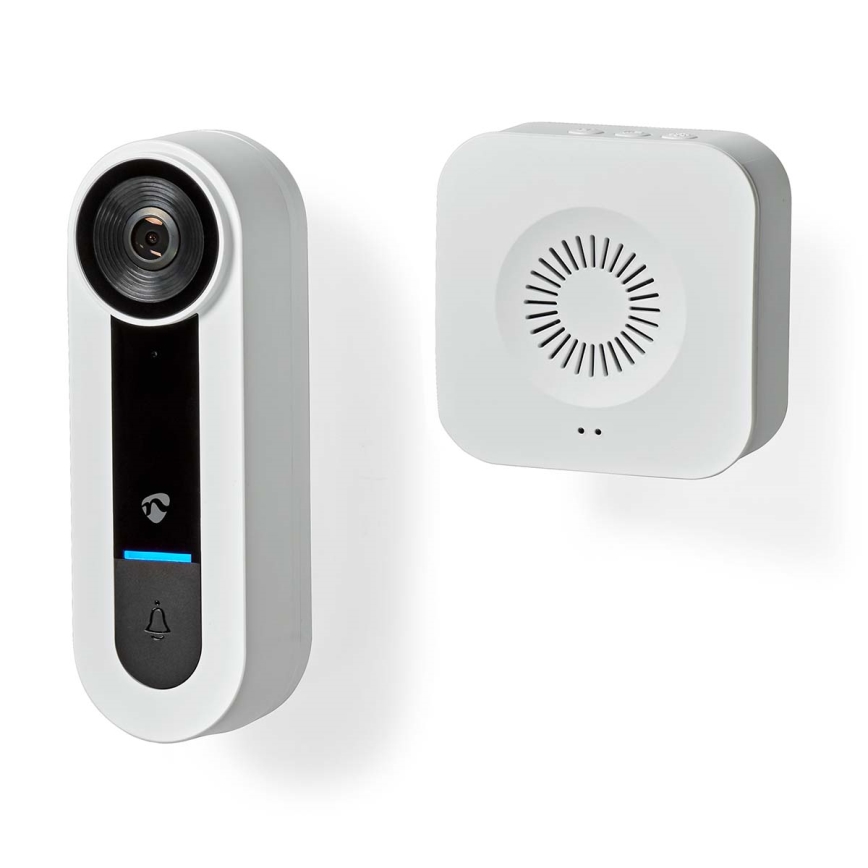 Intercomunicador de video inalámbrico con sensor Full HD 1536p 3xAA Wi-Fi IP65