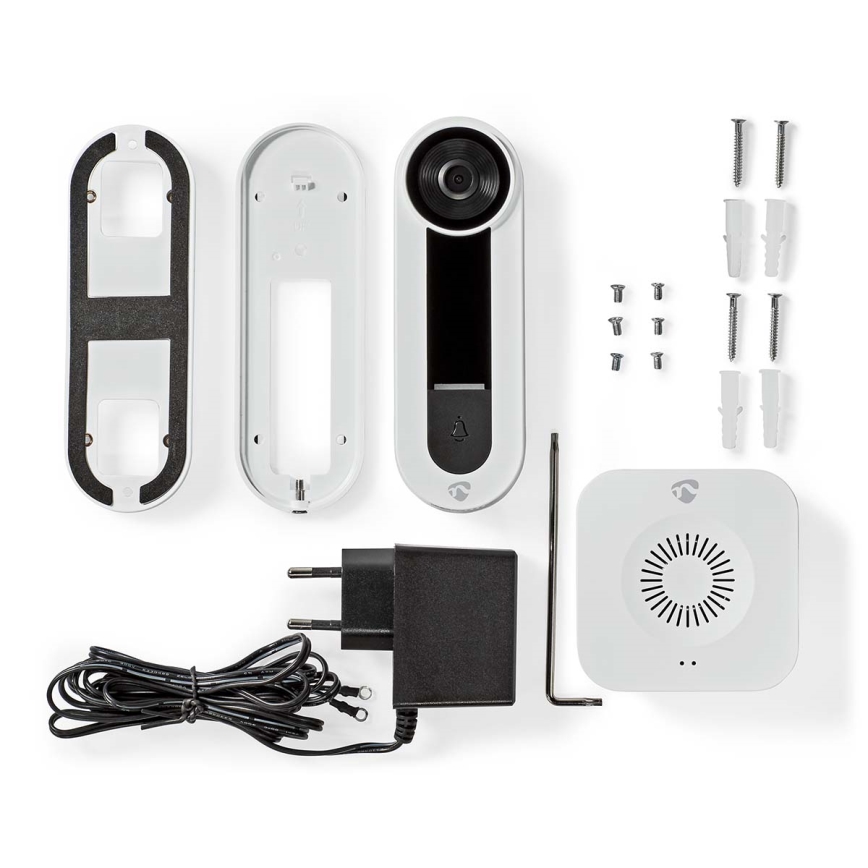 Intercomunicador de video inalámbrico con sensor Full HD 1536p 3xAA Wi-Fi IP65