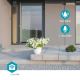 Cámara inteligente para exteriores Smartlife Full HD 1080p con iluminación LED Wi-Fi Tuya IP65