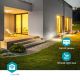 Nedis WIFICOL20BK - Cámara de exterior Full HD 1080p con iluminación LED Wi-Fi IP65