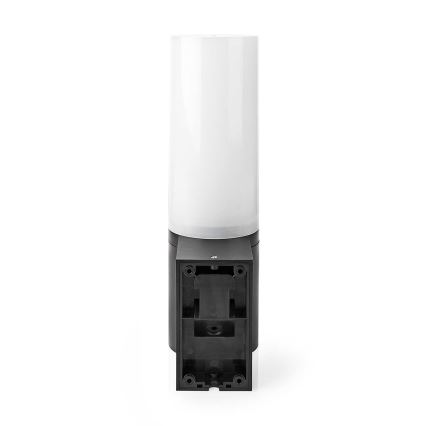 Nedis WIFICOL20BK - Cámara de exterior Full HD 1080p con iluminación LED Wi-Fi IP65