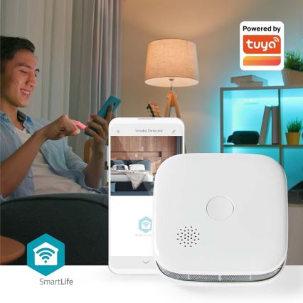 SET 3x Detector de humo SmartLife 3V/1xCR123A Wi-Fi Tuya