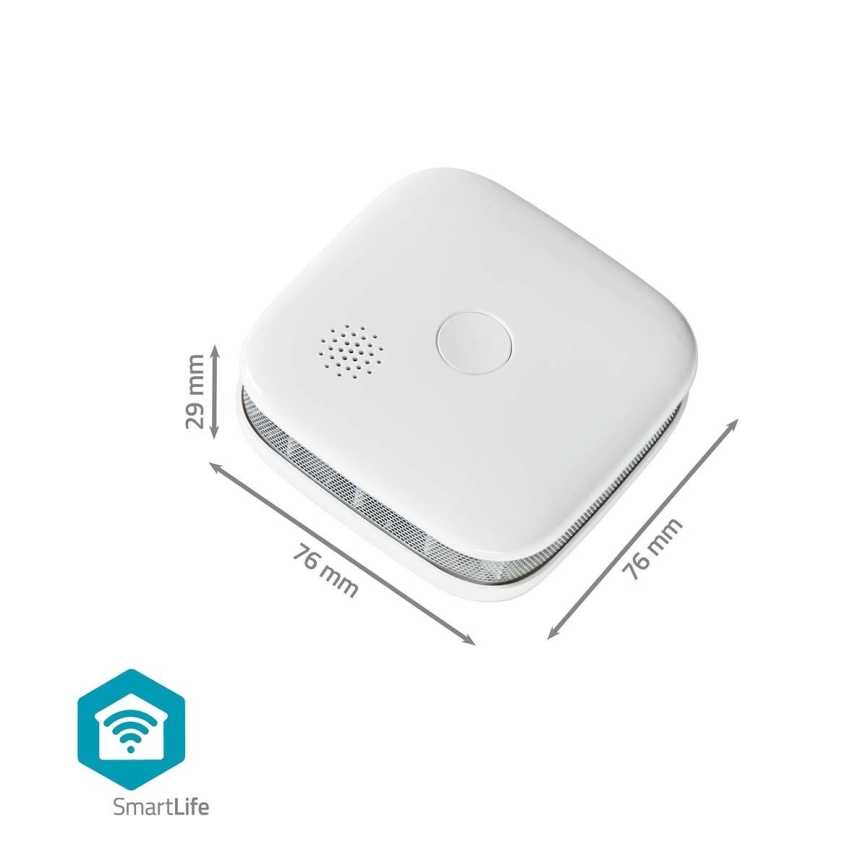 SET 3x Detector de humo SmartLife 3V/1xCR123A Wi-Fi Tuya