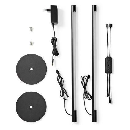 SET 2x LED RGBIC Lámpara de mesa con dimmer SmartLife LED/36W/230V 55 cm 2700-6500K Wi-Fi Tuya + control remoto