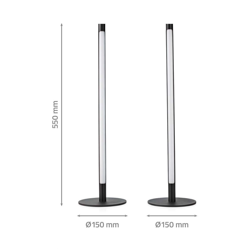 SET 2x LED RGBIC Lámpara de mesa con dimmer SmartLife LED/36W/230V 55 cm 2700-6500K Wi-Fi Tuya + control remoto