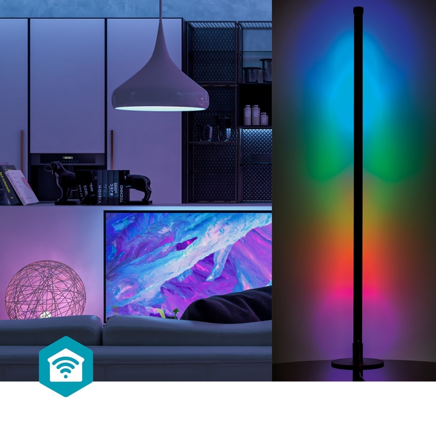 LED RGBIC Lámpara de pie con dimmer Smartlife LED/10W/230V 100,5 cm 2700-6500K Wi-Fi Tuya + control remoto