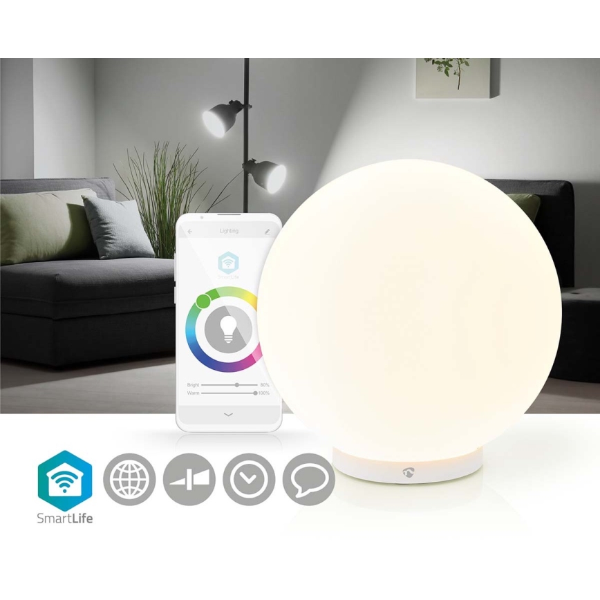 Lámpara de mesa LED RGBW regulable SmartLife LED/5W/5V Wi-Fi 2700-6500K