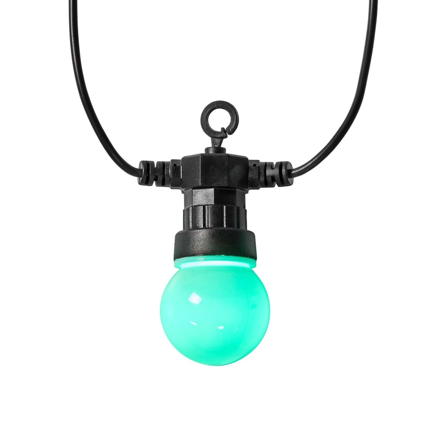 Cadena decorativa LED RGB 10xLED 12m IP65 Wi-Fi Tuya