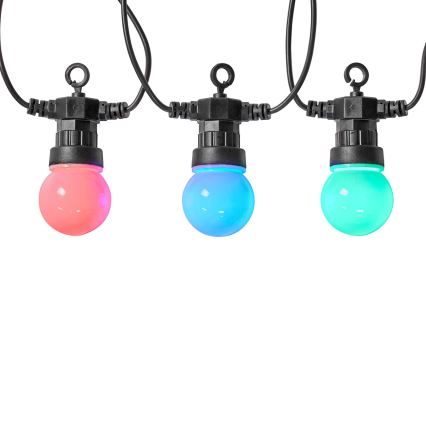 Cadena decorativa LED RGB 20xLED/8 funciones 13m IP65 Wi-Fi Tuya