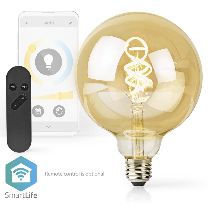 Bombilla LED regulable E27/4,9W/230V Wi-Fi 1800-6500K