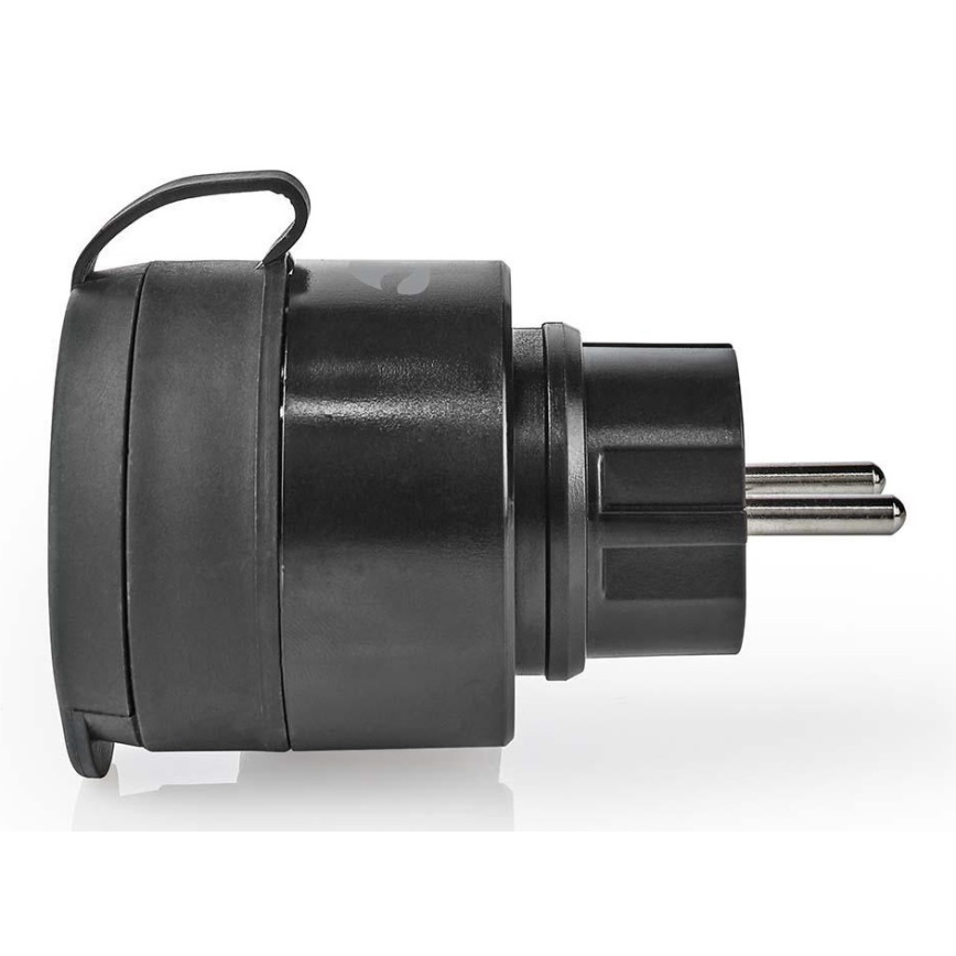 Toma inteligente 3680W/230V/Schuko Tipo F/16A Wi-Fi IP44 negro