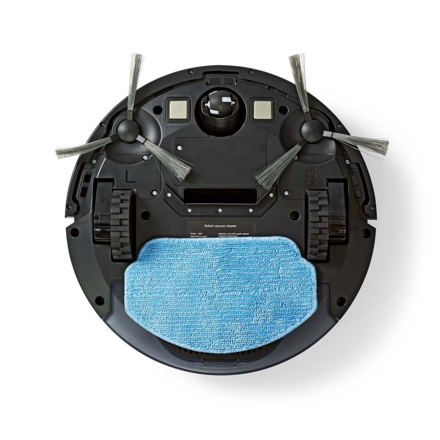 Robot aspirador inteligente Wi-Fi negro + mando a distancia