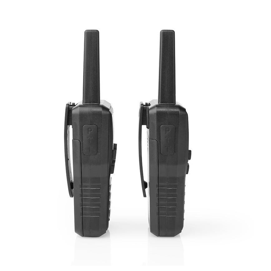 SET 2x Walkie-talkie recargable con luz LED 1300 mAh rango 10 km