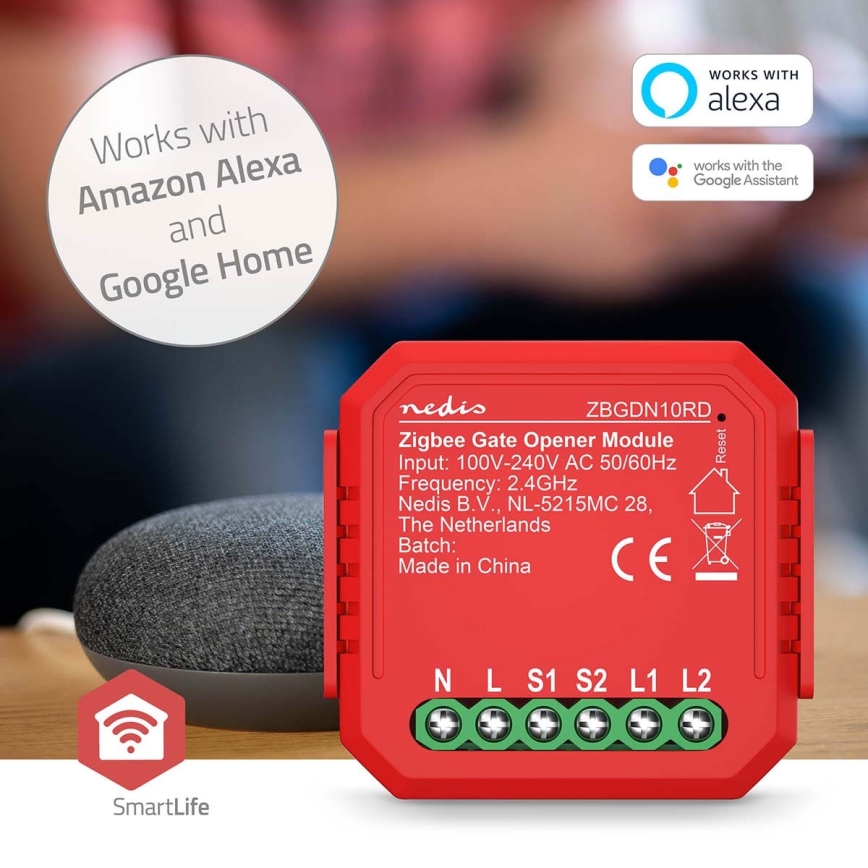 Interruptor inteligente para puerta de garaje SmartLife Zigbee Tuya