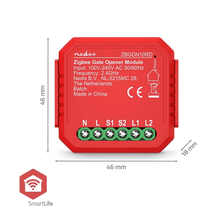 Interruptor inteligente para puerta de garaje SmartLife Zigbee Tuya