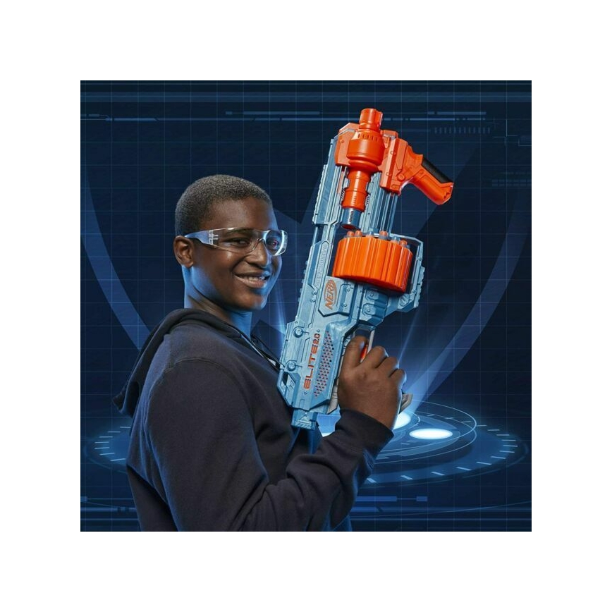 Nerf - Pistola para niños Elite 2.0 Shockwave RD-15 Blaster con accesorios